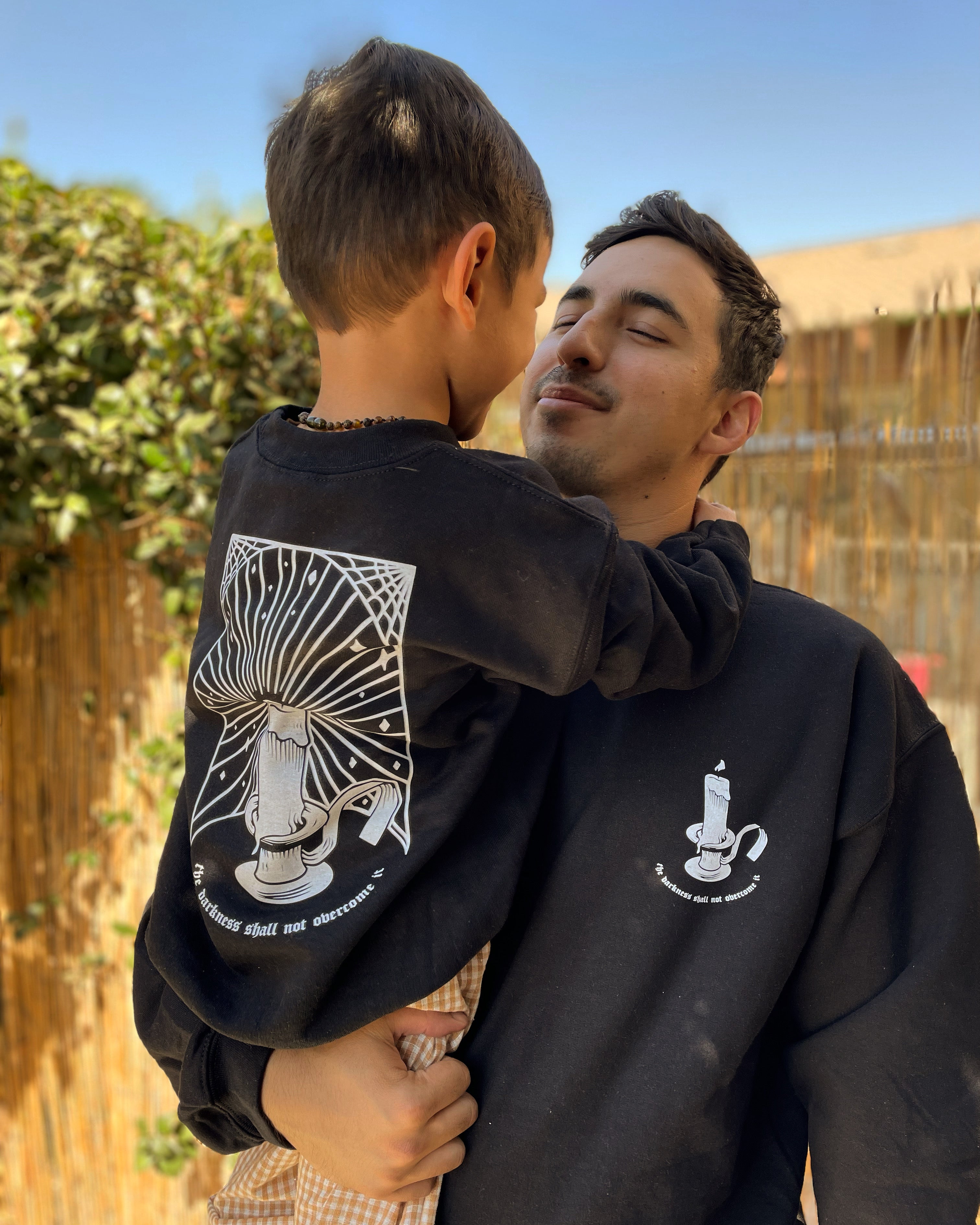 The darkness shall not overcome it sweatshirt / kids & adult