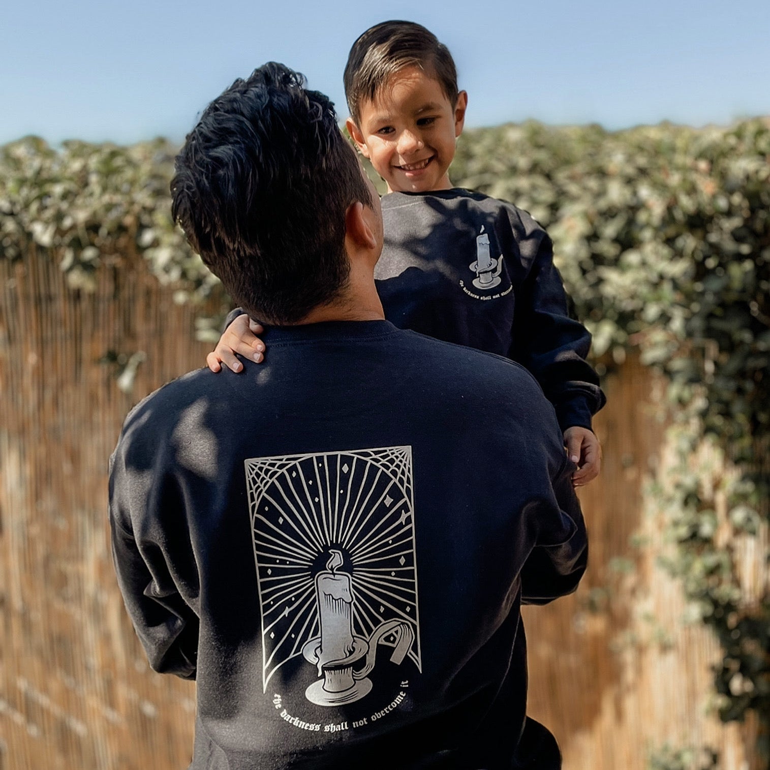 The darkness shall not overcome it sweatshirt / kids & adult