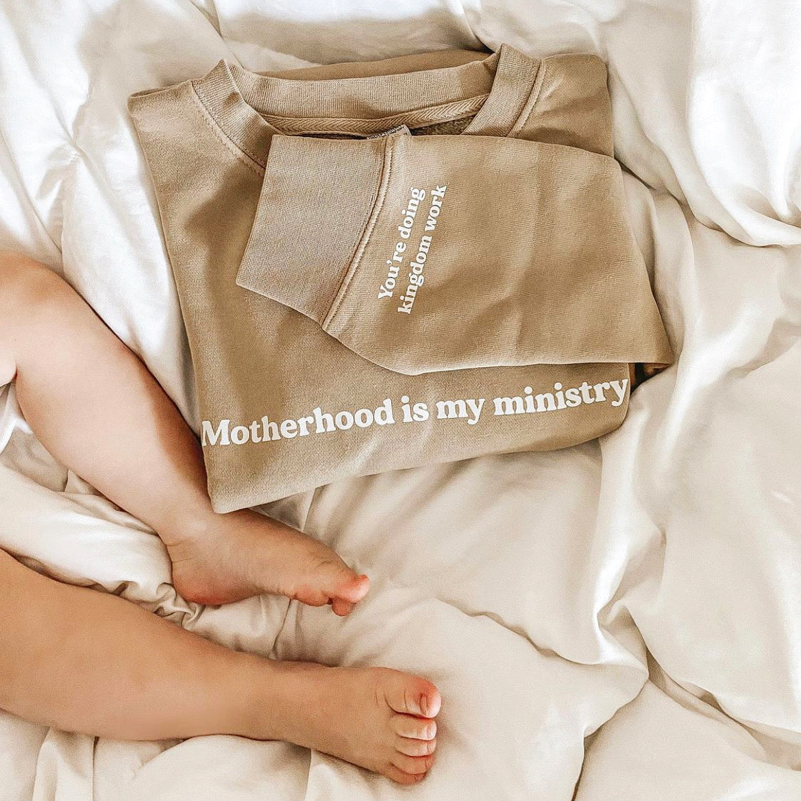 Motherhood is my ministry / mama crewneck sweatshirt