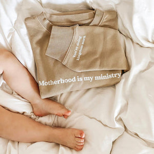 Motherhood is my ministry / mama crewneck sweatshirt